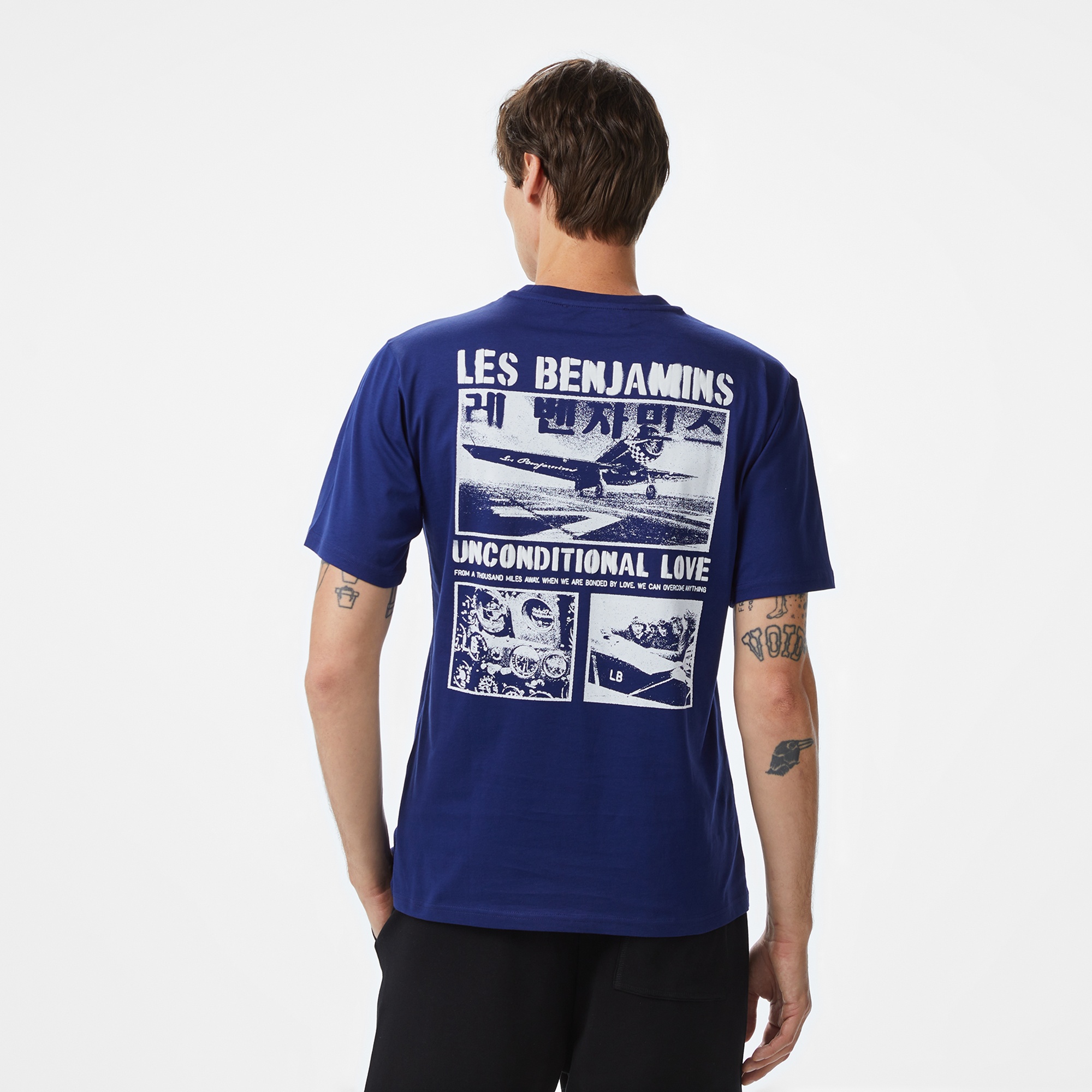 Les Benjamins Relaxed 017 Erkek Lacivert T-Shirt