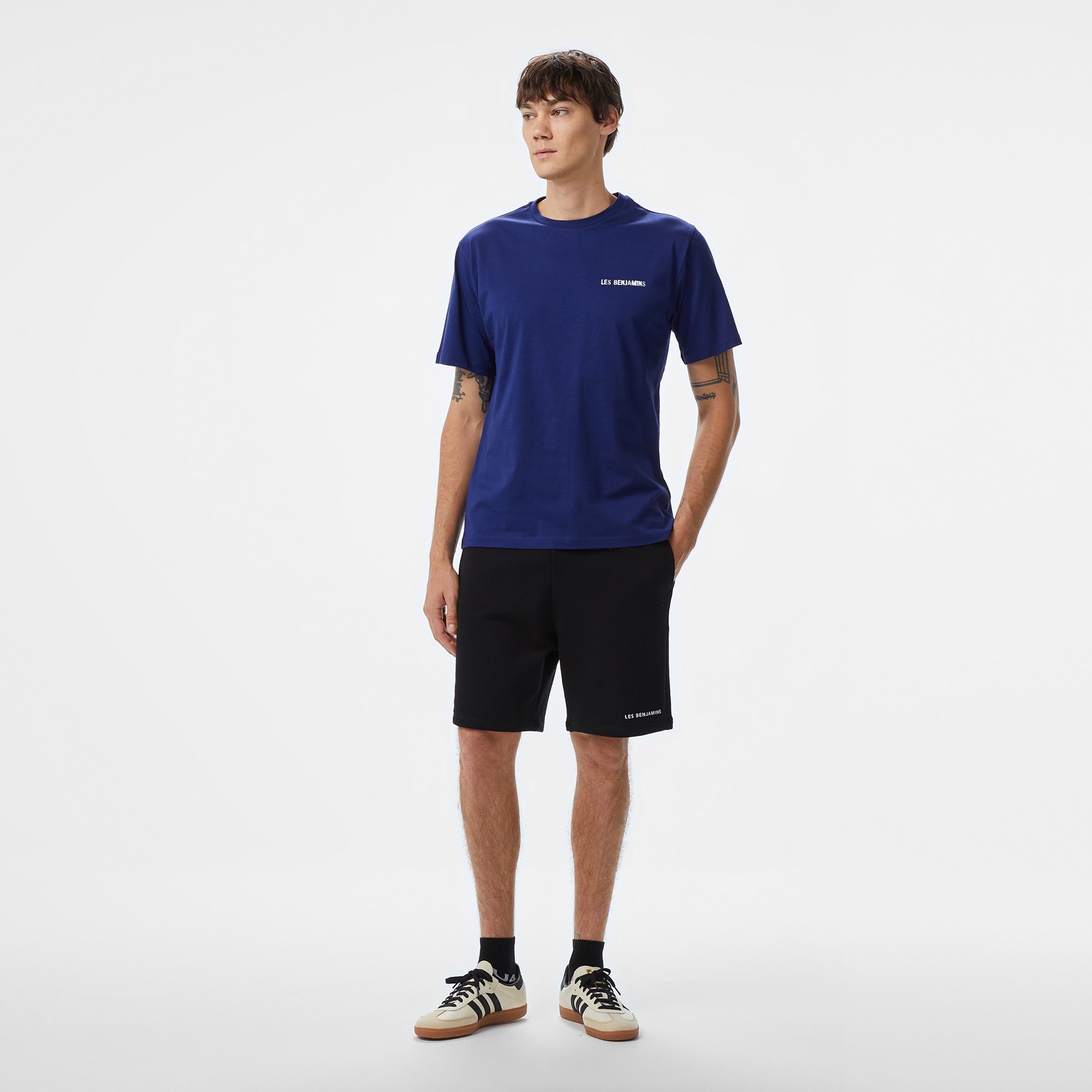 Les Benjamins Relaxed 017 Erkek Lacivert T-Shirt