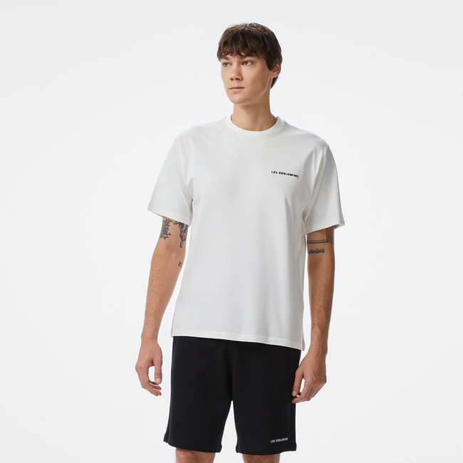  Les Benjamins 306 Erkek Beyaz T-Shirt