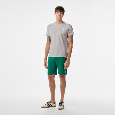  Ucla Bass Erkek Gri Bisiklet Yaka T-Shirt