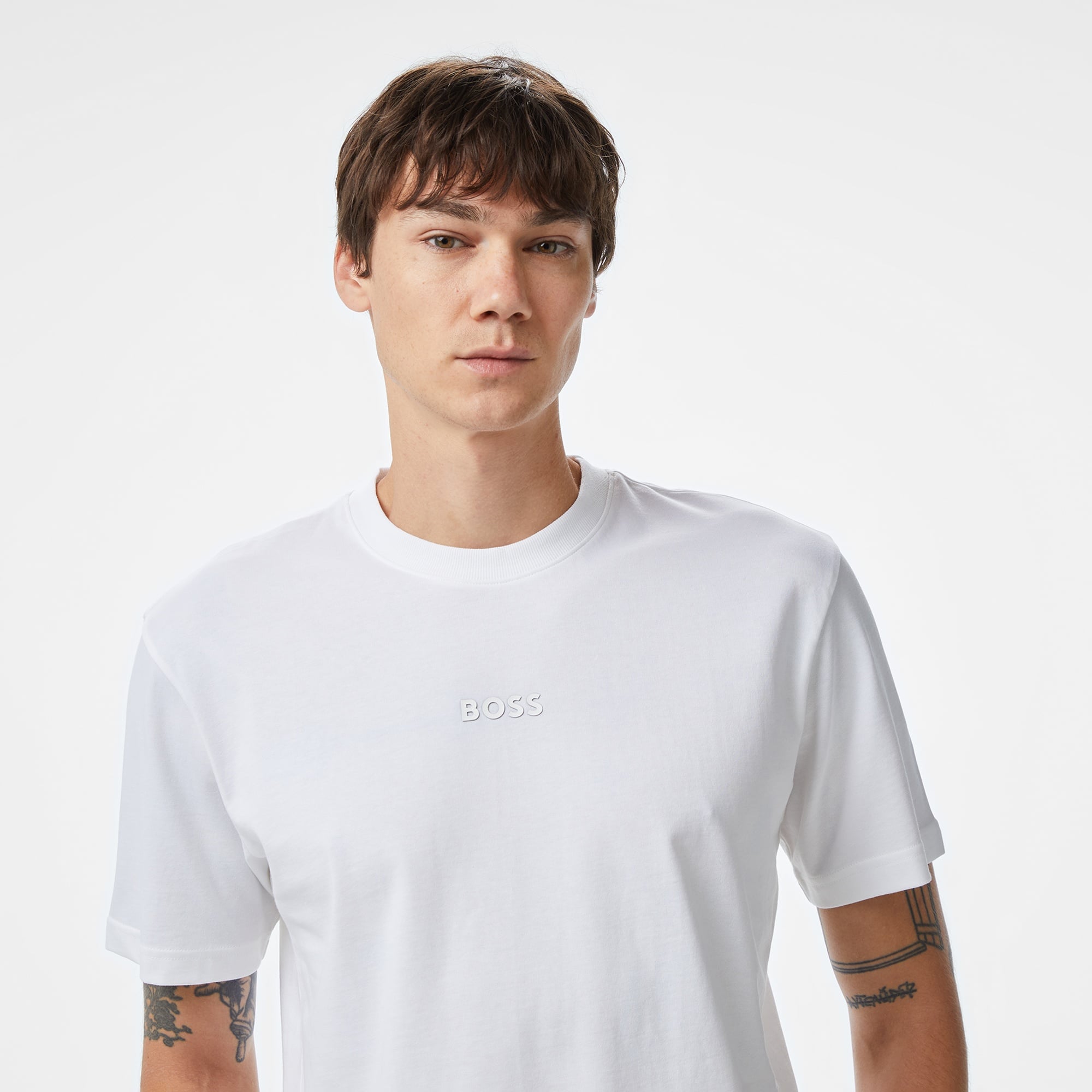 Boss Erkek Beyaz T-Shirt