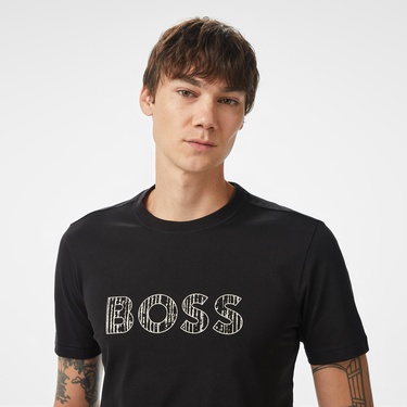  Boss Erkek Siyah T-Shirt