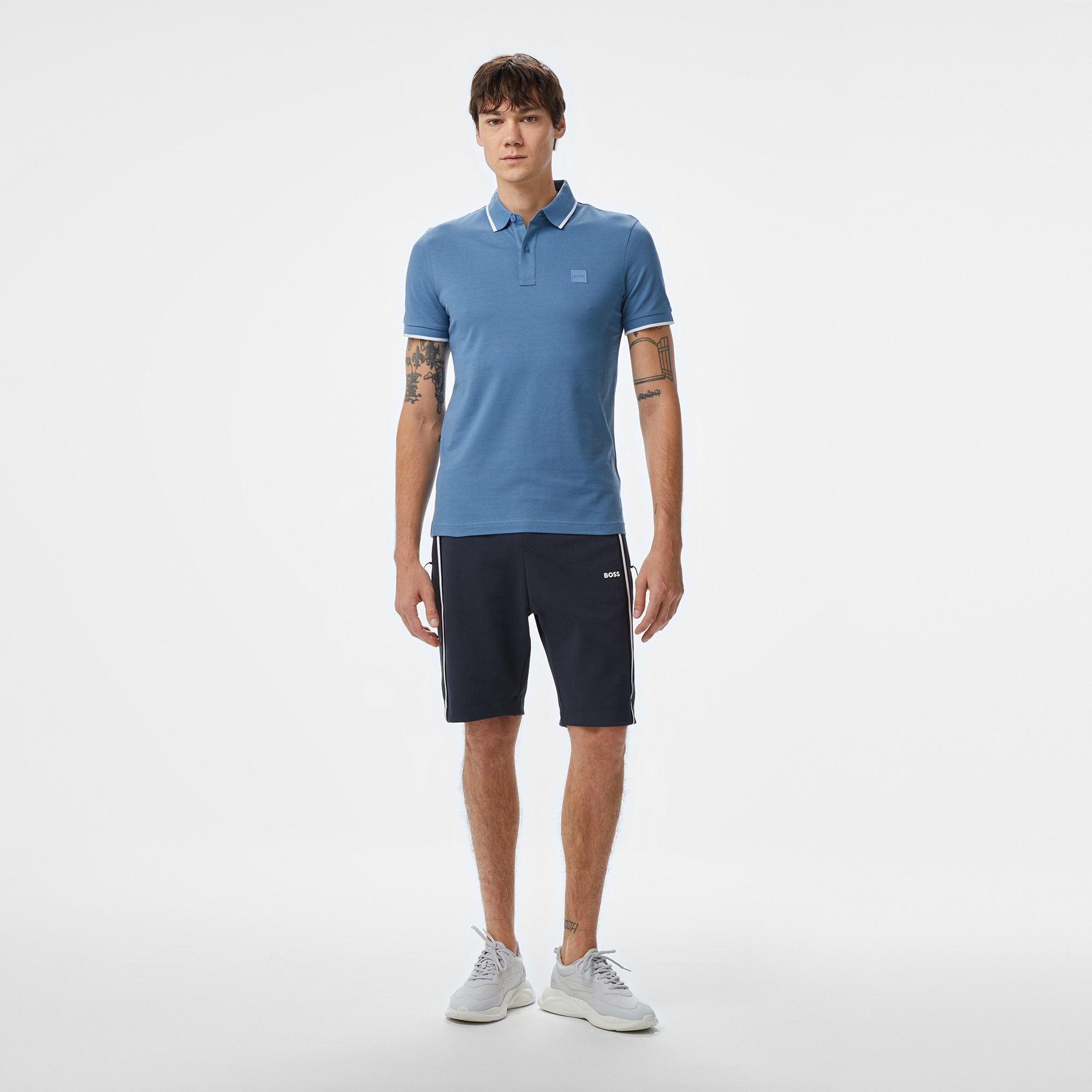 Boss Passertip Erkek Mavi Polo