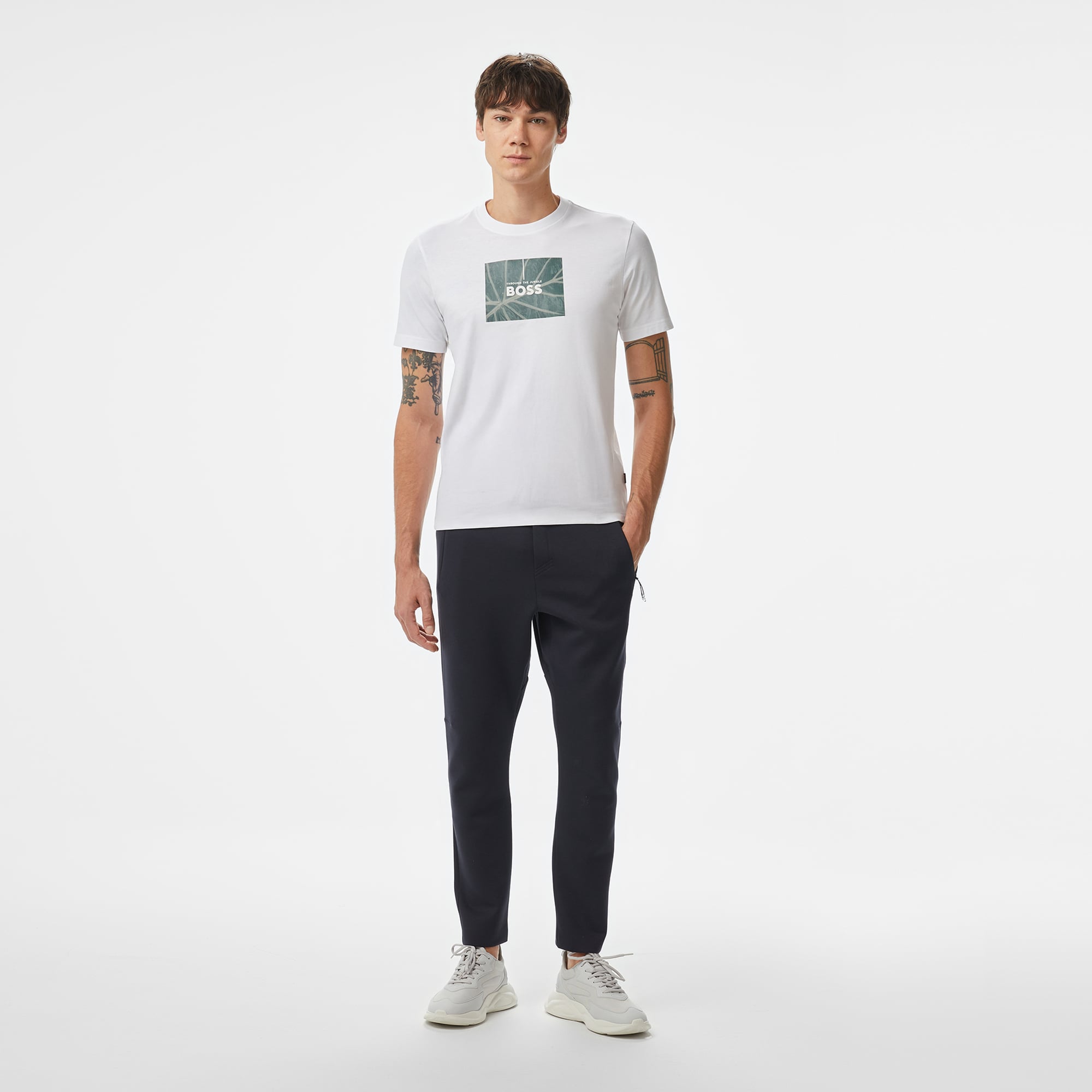  Boss Hicon Deserttech Erkek Mavi Pantolon