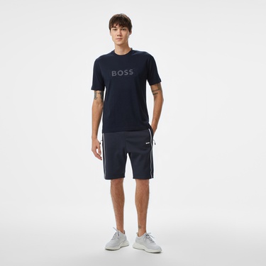  Boss Erkek Mavi T-Shirt