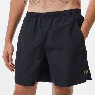  Fred Perry On Court Erkek Siyah Şort