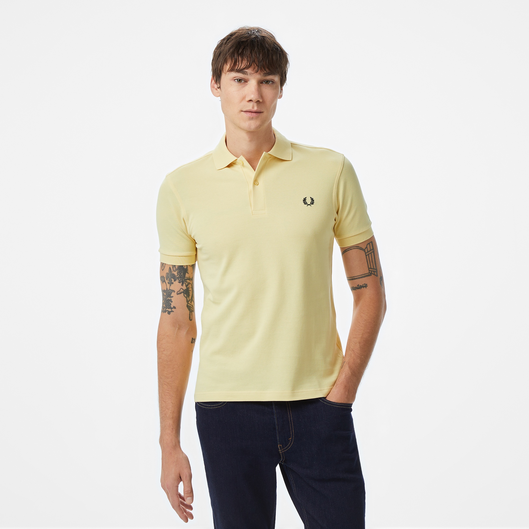 Fred Perry Erkek Sarı Polo