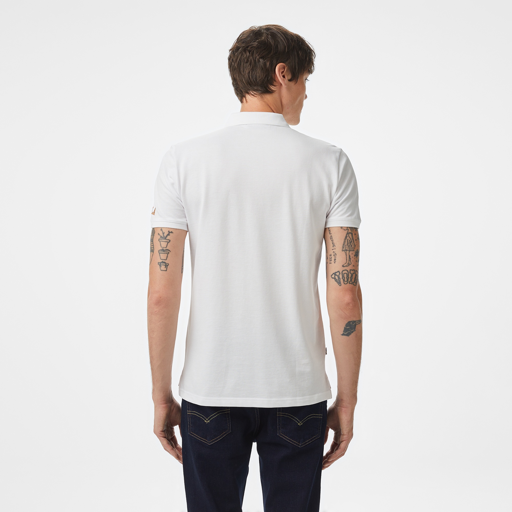 UCLA Quinton Erkek Beyaz Polo