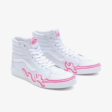  Vans Sk8-Hi Flame Unisex Beyaz Sneaker