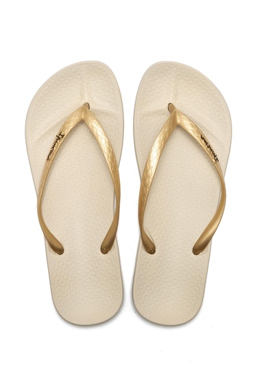  Anatomik Kadın Parmak Arası Terlik Altın Bej 35/42