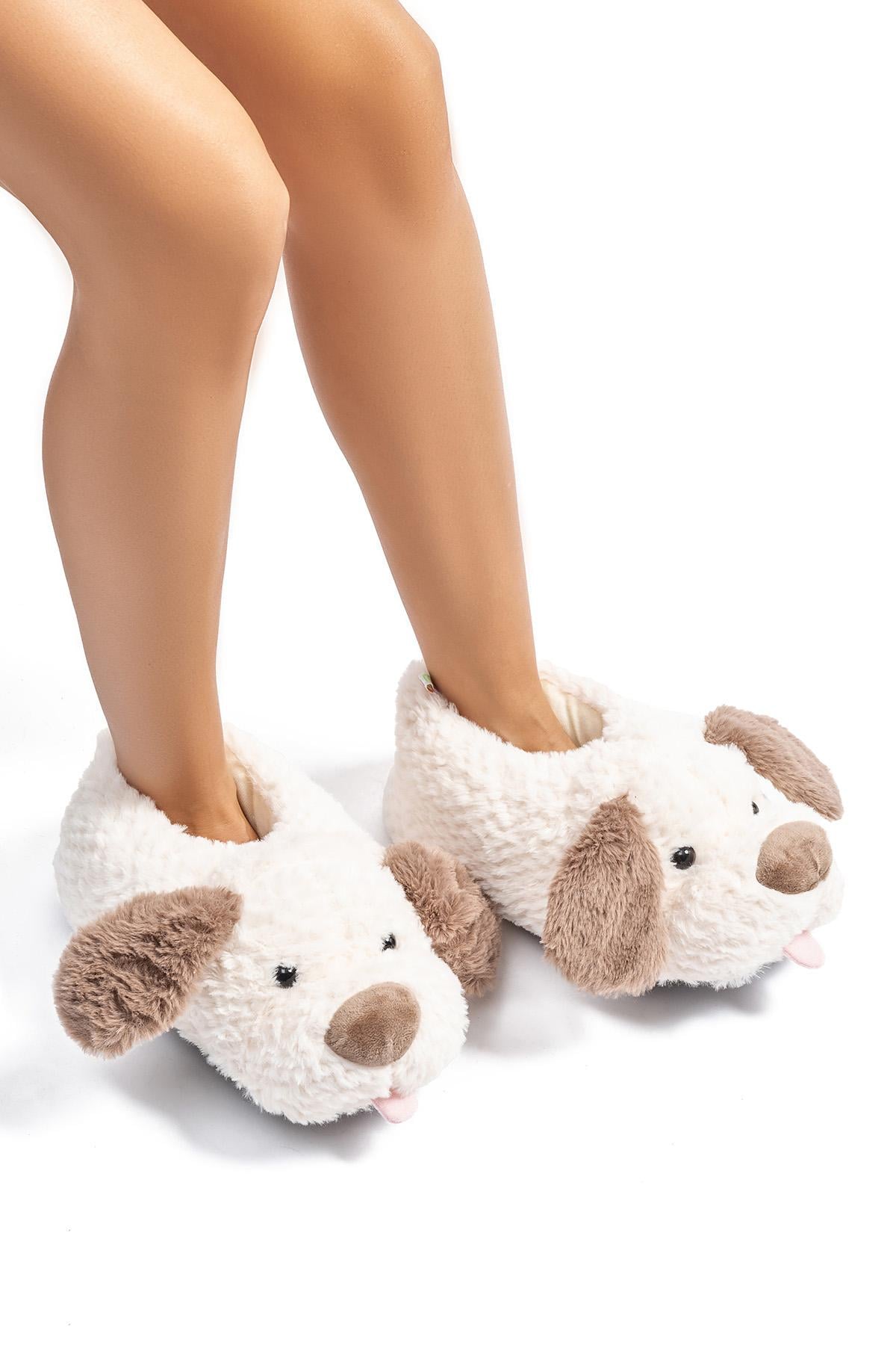  Susam Kadın Hayvanlı Panduf Beyaz 36/41