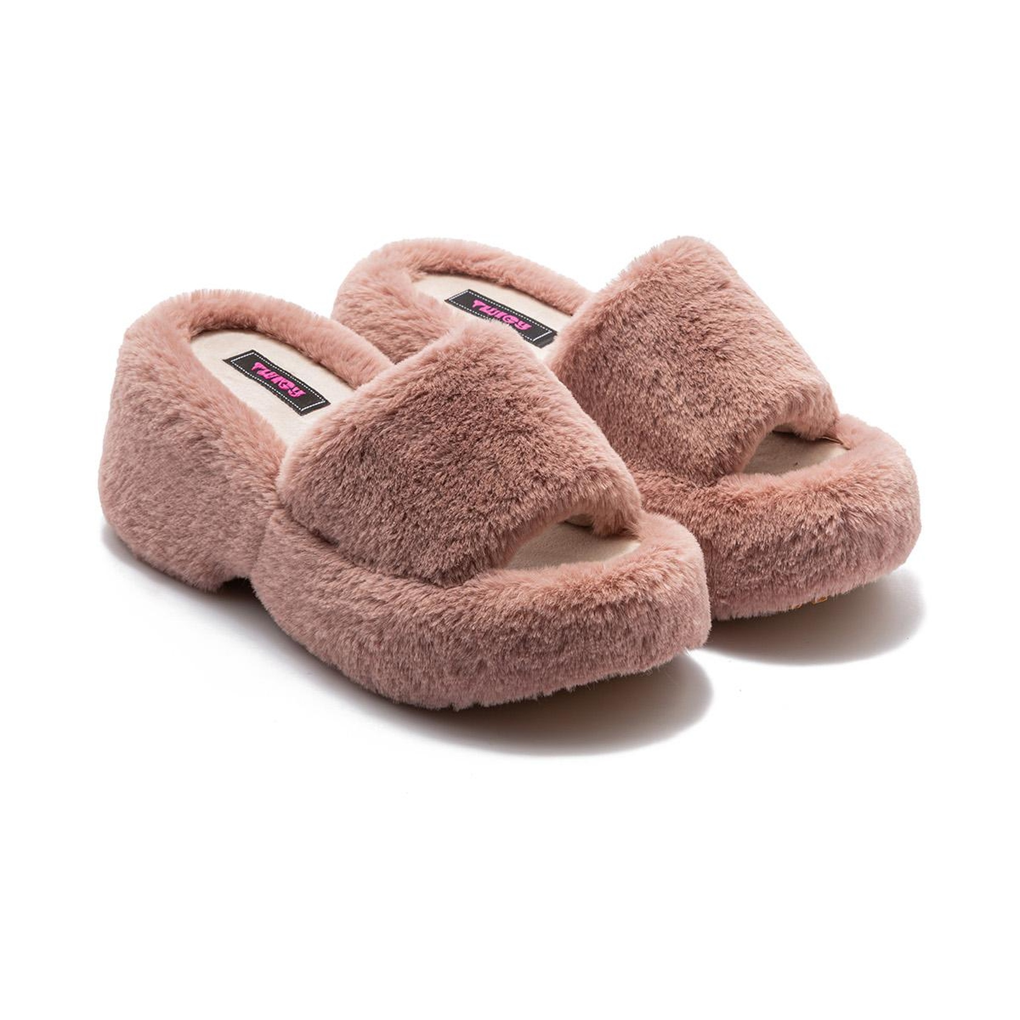 Lili Peluş Kadın Topuklu Ev Terliği Pembe 36/40