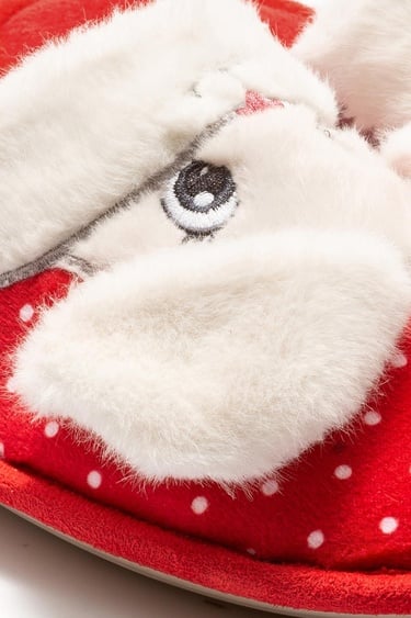  Bunny Çocuk Ev Terliği Kırmızı 30/35