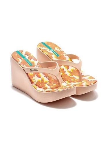  Aloha Topuklu Kadın Parmak Arası Terlik Bej 35/40