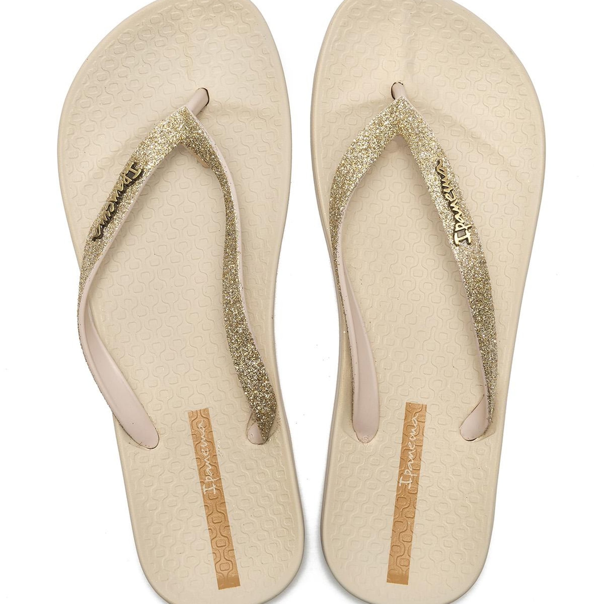 Anatomik Lolita Fem Kadın Parmak Arası Terlik Bej 35/42