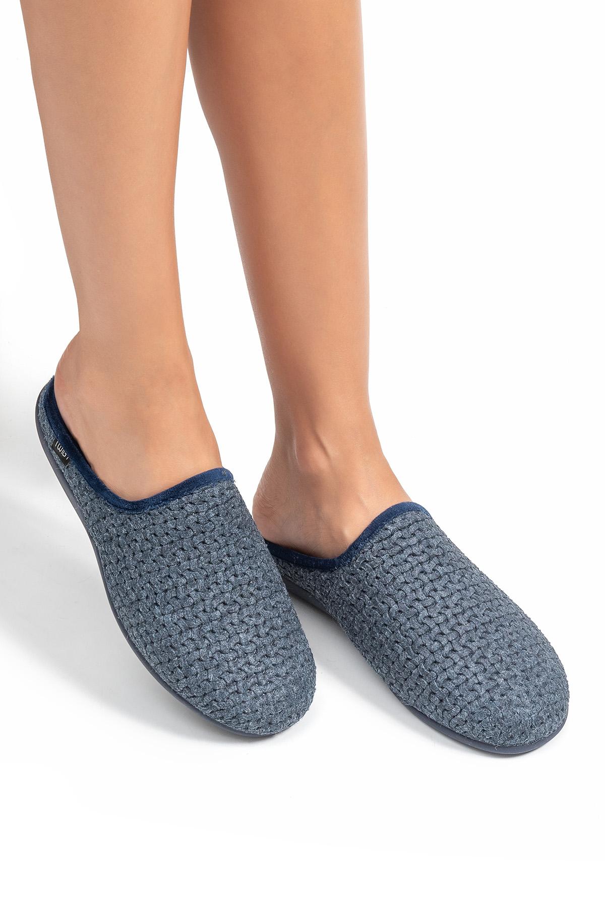  Lana Kadın Ev Terliği Lacivert 36/41
