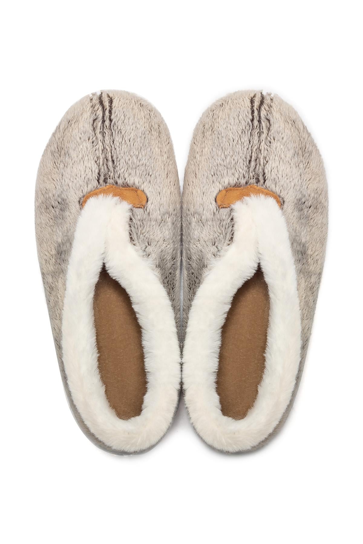 Nevana Kadın Ev Ayakkabısı Krem 36/41