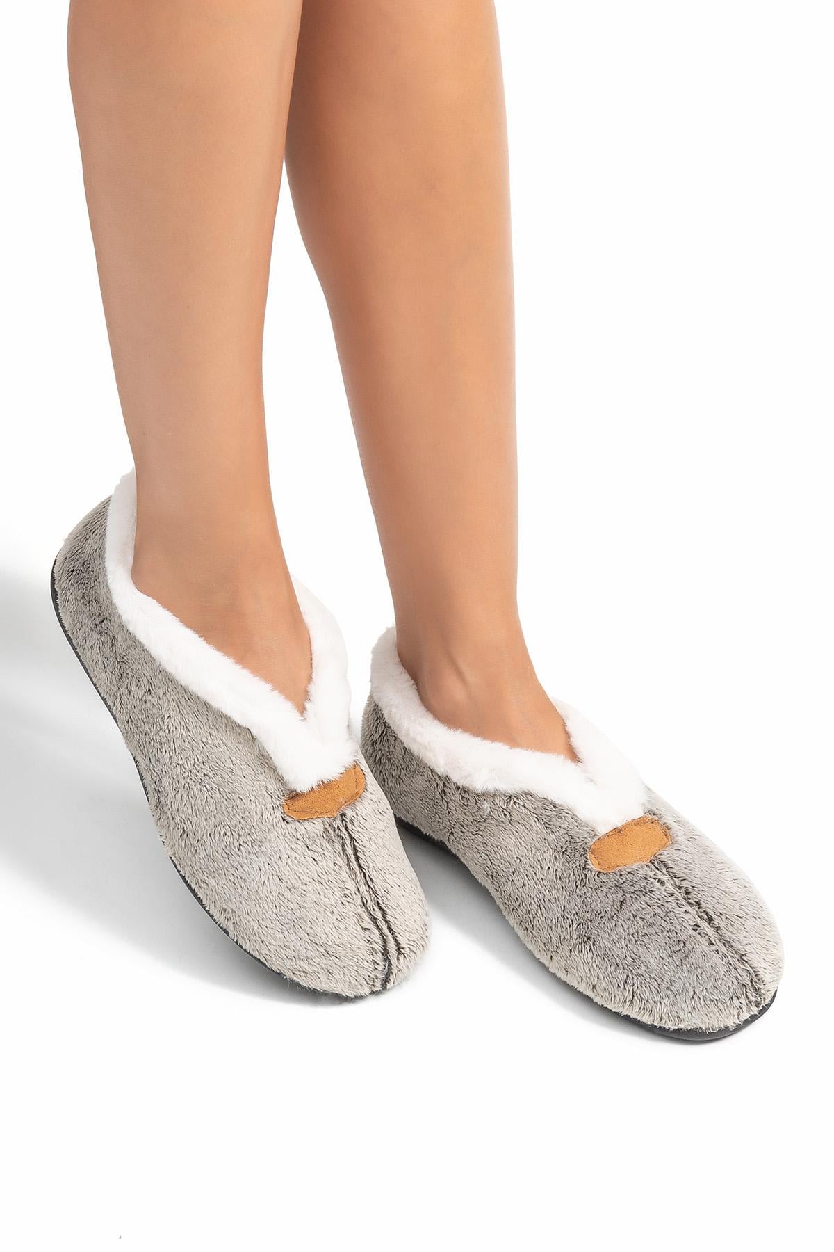  Nevana Kadın Ev Ayakkabısı Krem 36/41