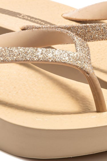  Mesh Chic Kadın Parmak Arası Terlik Bej 35/40