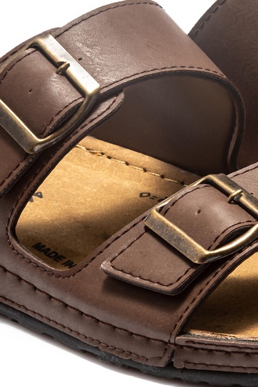  Olive Erkek Terlik Kahverengi 40/45