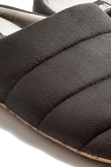  Adamo Erkek Ev Terliği Sessiz Taban Siyah Füme 41/46