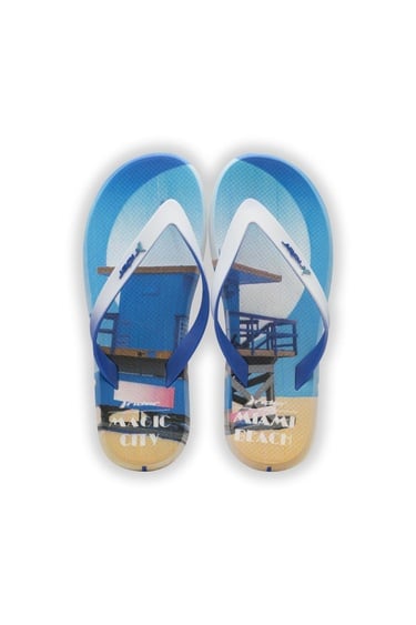  Energy Erkek Parmak Arası Terlik Mavi Beyaz 39/46