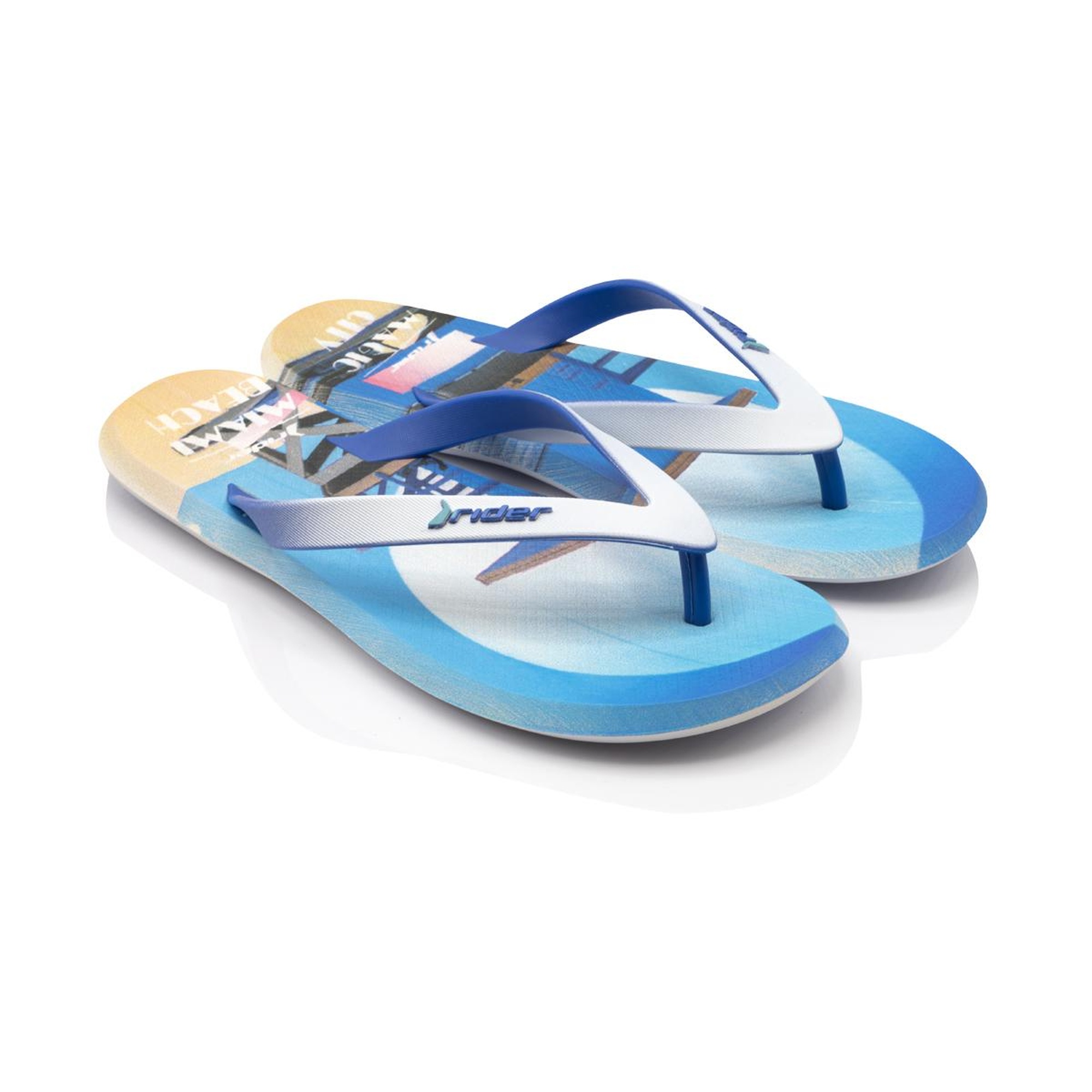 Energy Erkek Parmak Arası Terlik Mavi Beyaz 39/46