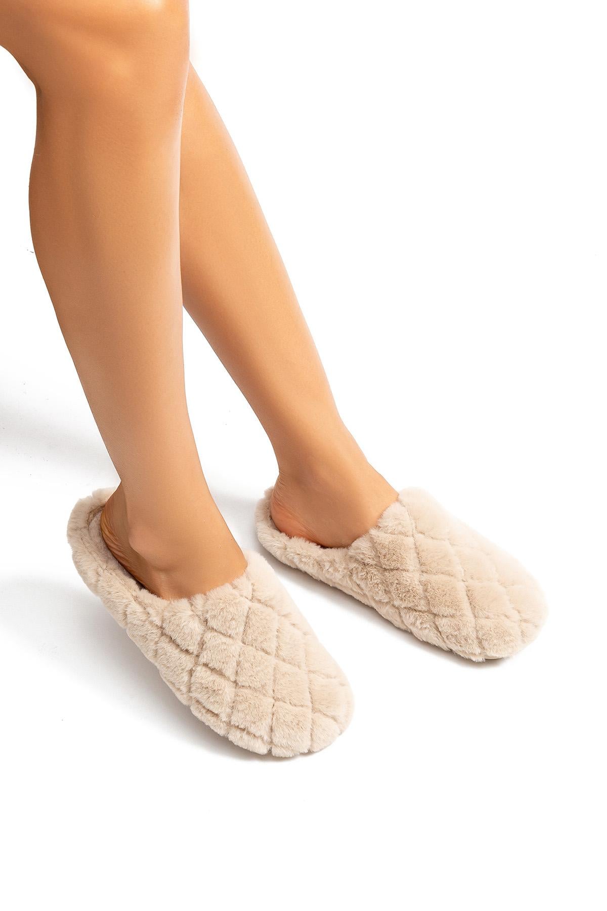  Eve Kadın Ev Terliği Bej 36/41