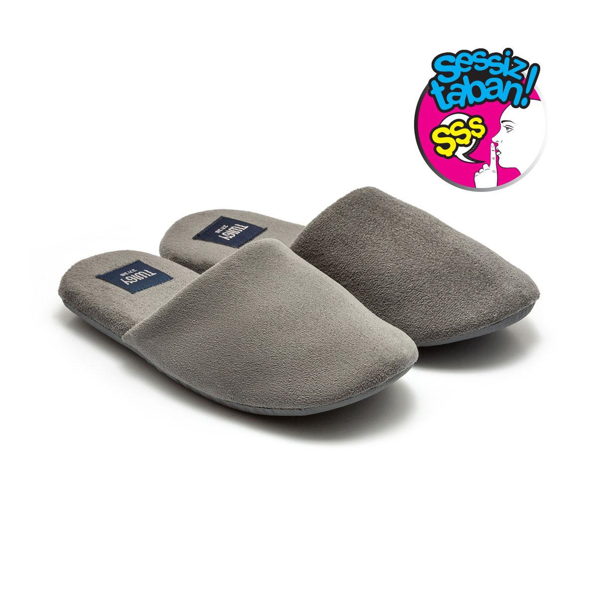 Maja Kadın,Garson Boy Ev Terliği Füme 35/40