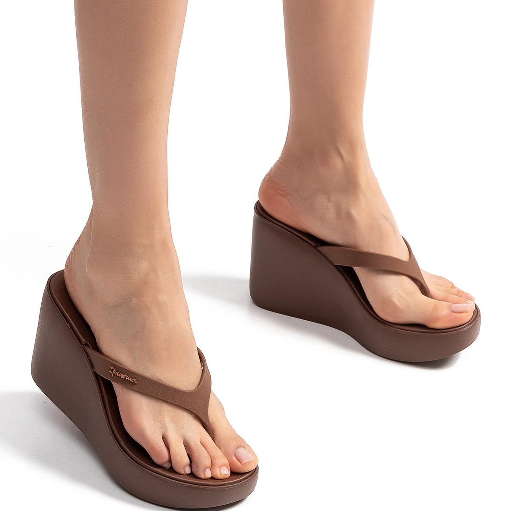 High Fashion Thong Kadın Parmak Arası Terlik Kahverengi 35/40