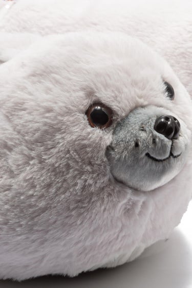  Foka Kadın Hayvanlı Panduf Gri 36/41