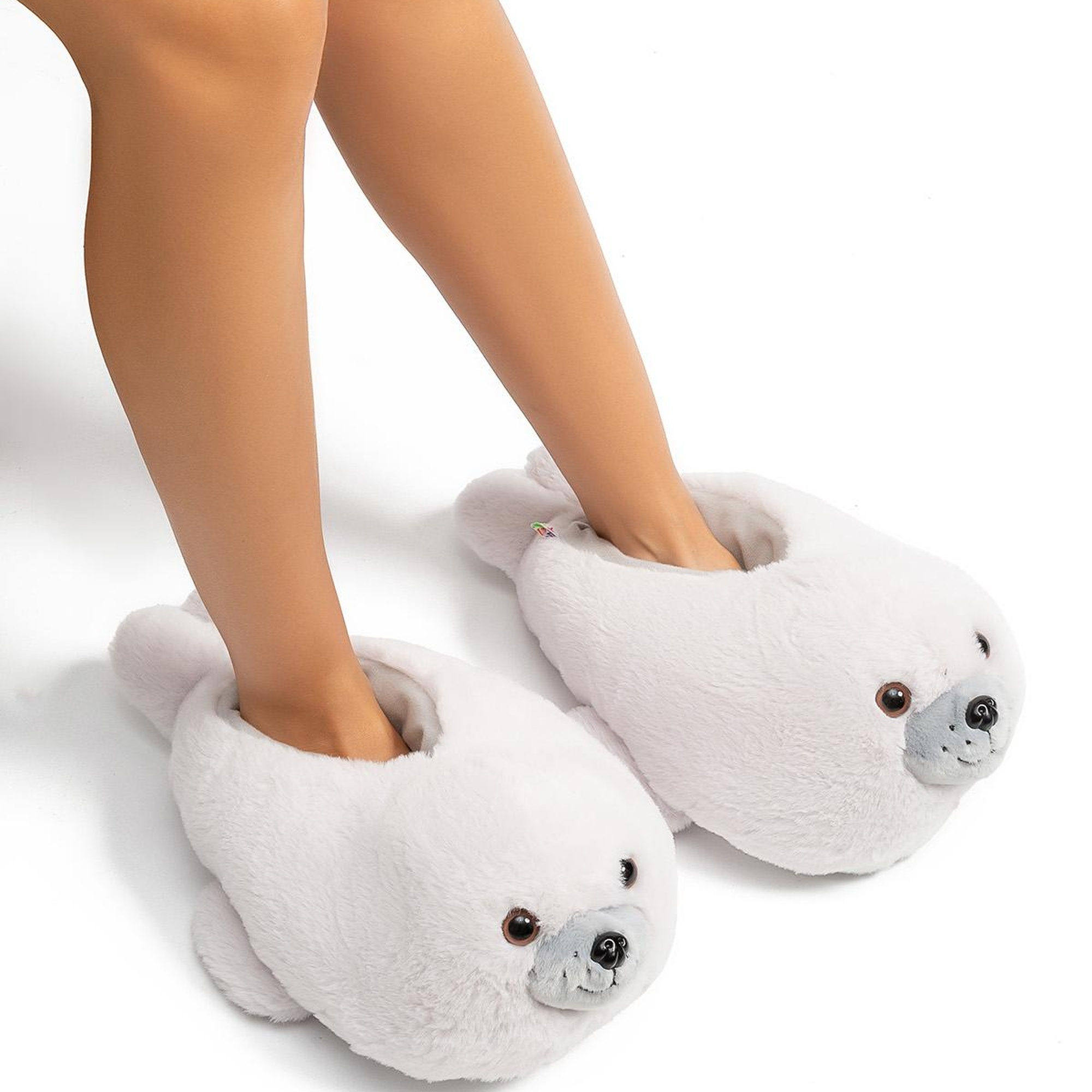 Foka Kadın Hayvanlı Panduf Gri 36/41