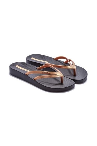  Bossa Soft Kadın Parmak Arası Terlik Altın Siyah 35/42