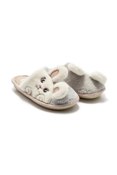  Vipul Çocuk Ev Terliği Gri 30/35