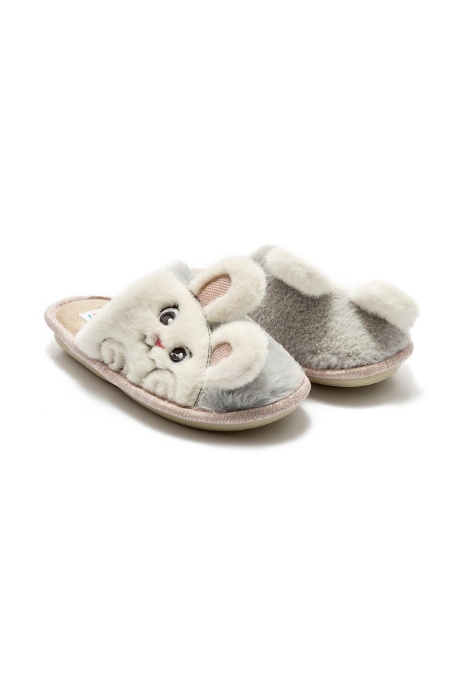  Vipul Çocuk Ev Terliği Gri 30/35