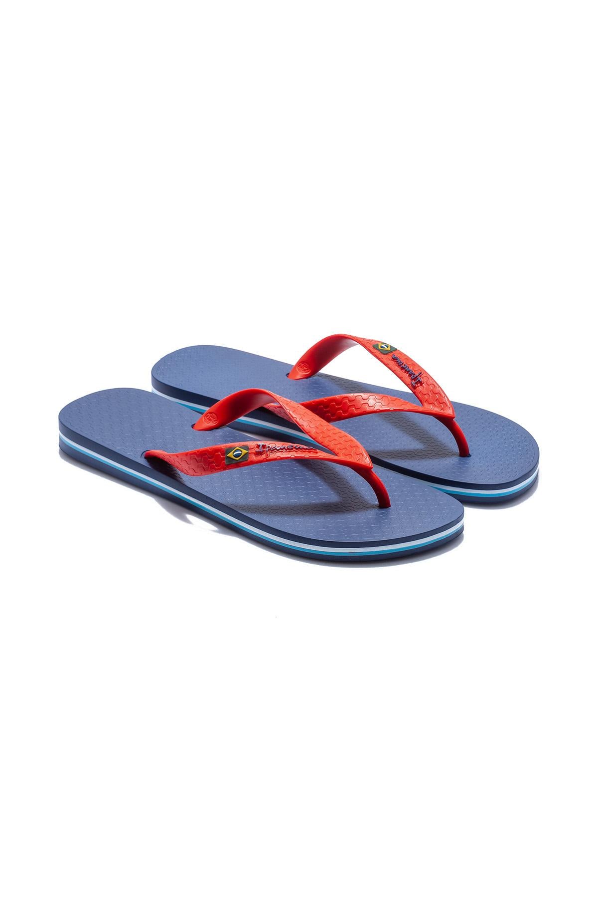  Clas Brazil Erkek Parmak Arası Terlik Kırmızı Mavi 39/48