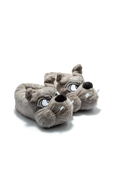  Cane Kadın,Garson Boy Hayvanlı Panduf Gri 33/38