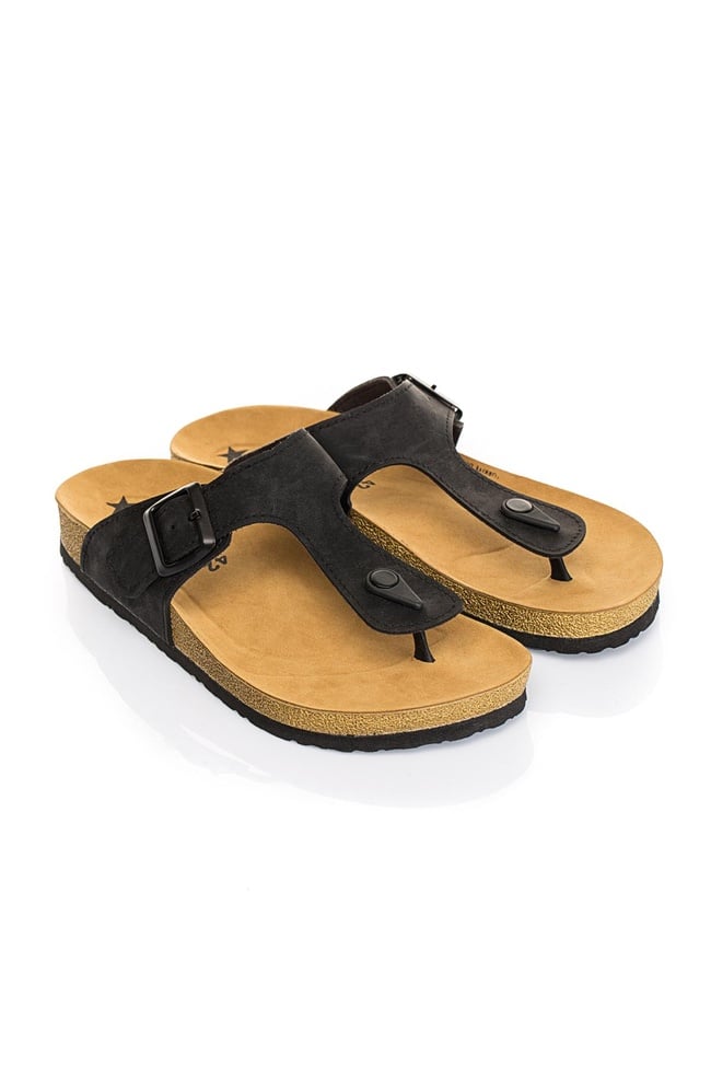  Daniel Erkek Parmak Arası Terlik Siyah 41/45