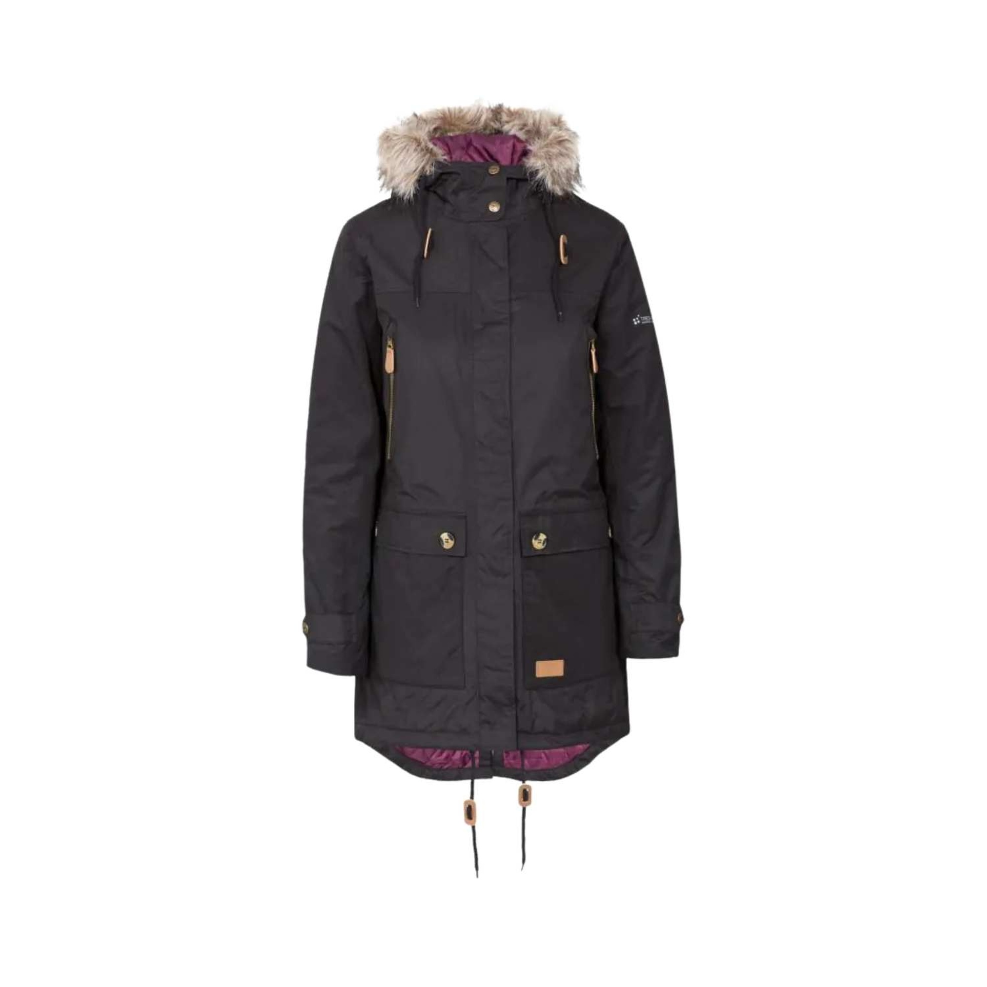 Trespass Clea - Tp50 Kadın Siyah Outdoor Ceketi