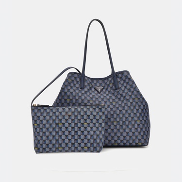  Guess Vikky Iı Large 44290 Kadın Mavi Tote Çanta