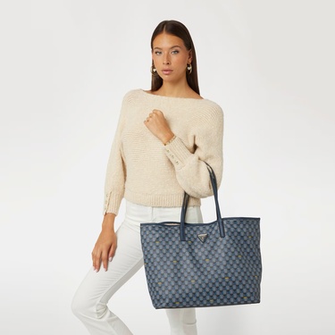  Guess Vikky Iı Large 44290 Kadın Mavi Tote Çanta