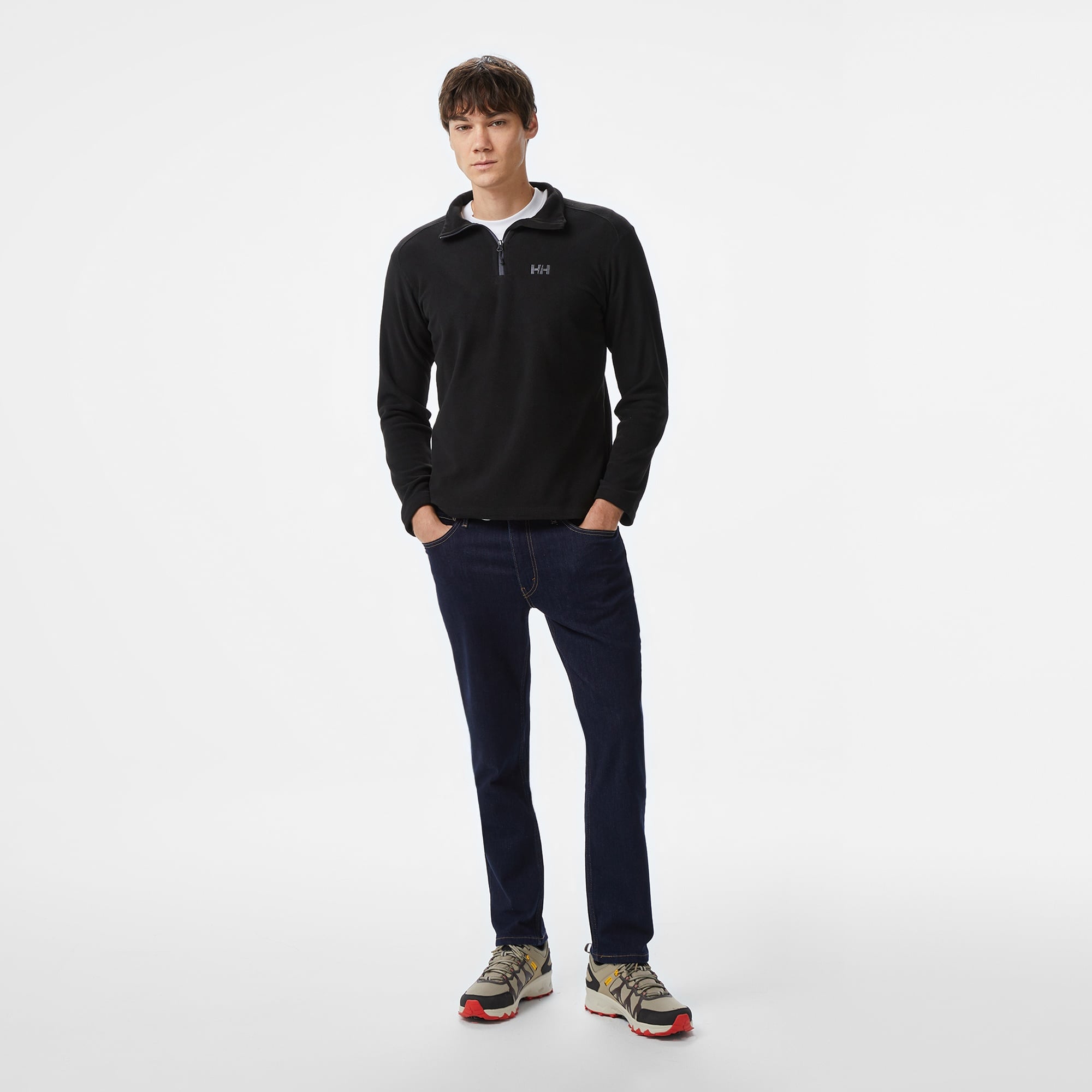 Helly Hansen Light Halfzip Erkek Siyah Polar