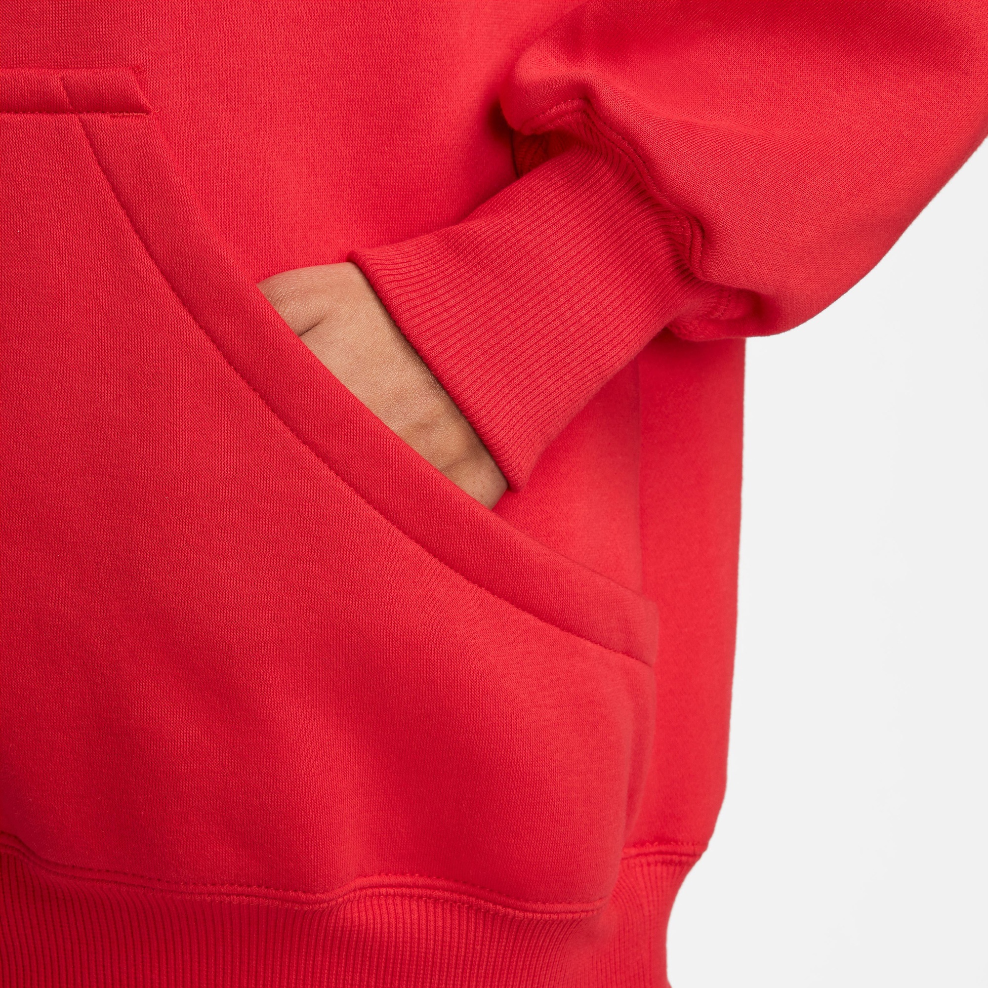 Nike Sportswear Phoenix Fleece Oversize Kadın Kırmızı Sweatshirt