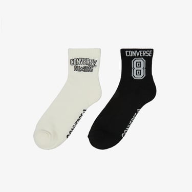 Converse Chuck Taylor Erkek 2'li Siyah Çorap