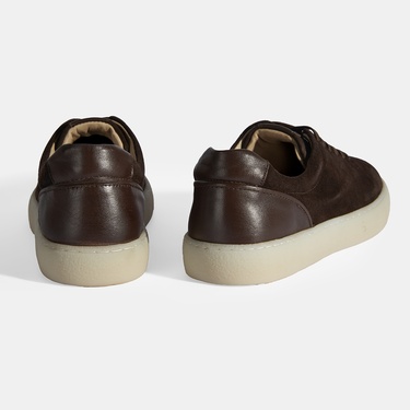  Erkek Kahve Bağcıklı Süet Günlük Ayakkabı