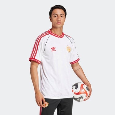  adidas Manchester United Retro Erkek Beyaz T-Shirt