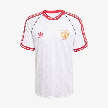  adidas Manchester United Retro Erkek Beyaz T-Shirt