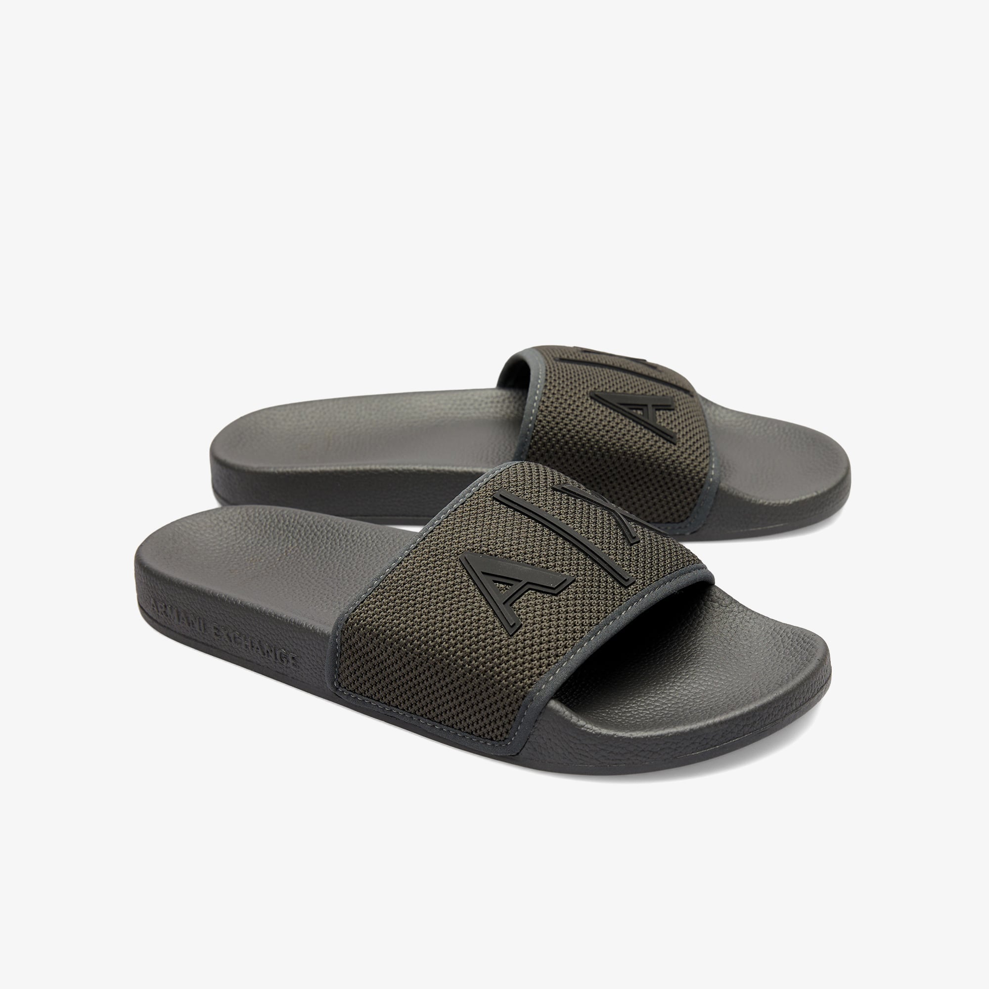 Armani Exchange Armani Exchange Erkek Siyah Terlik Sandalet & Terlik | FashFed Siyah - 3. görsel