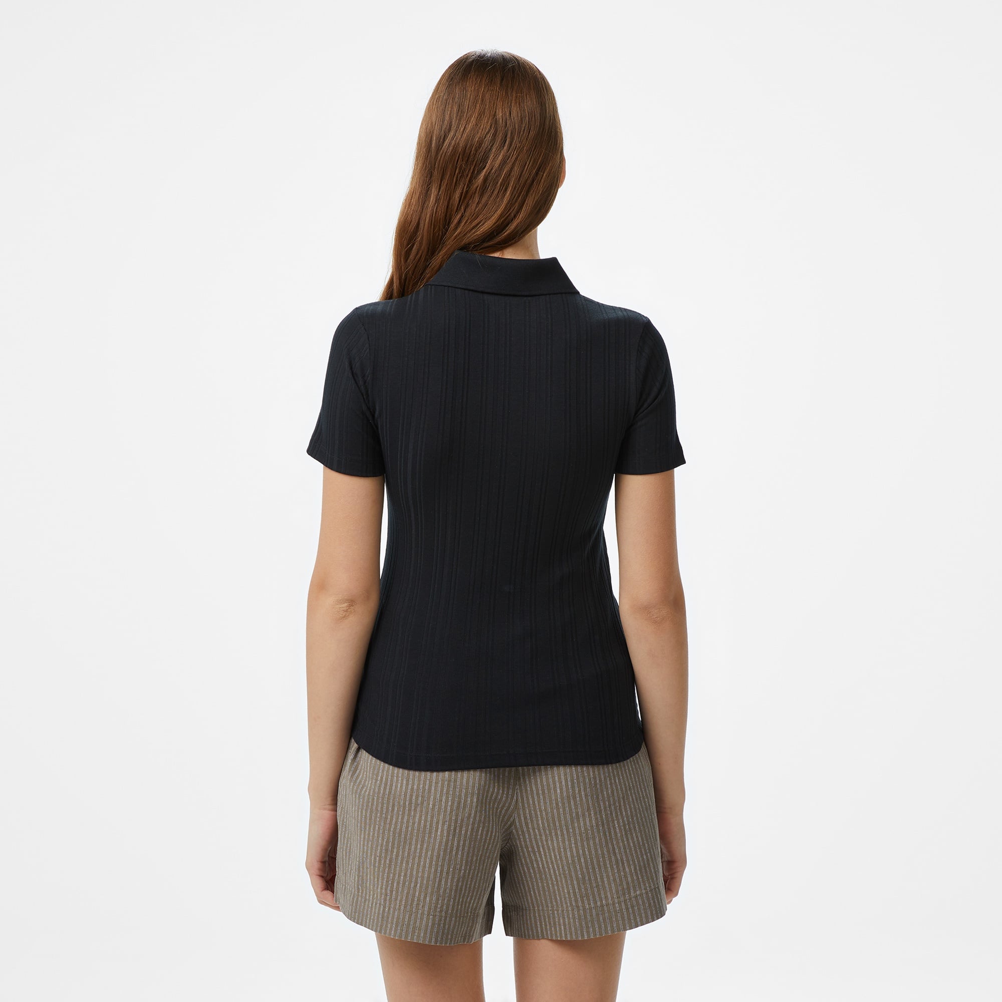 Nautica Kadın Siyah Regular Fit Polo