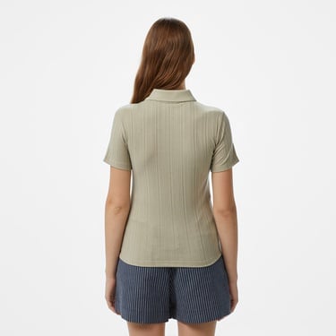  Nautica Kadın Yeşil Regular Fit Polo